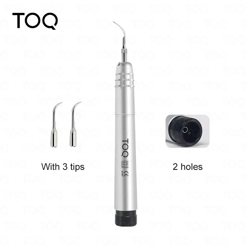 Dental Ultrasonic Air Scaler with 3 Tips Tooth Calculus Remover Cleaning Tool Handpiece Whiten Tooth Cleaner Dentist Lab