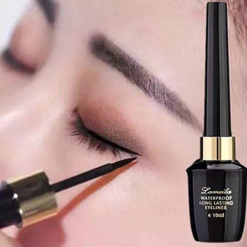 Crayon eye-liner liquide noir ultrafin et waterproof à pointe dure et longue durée