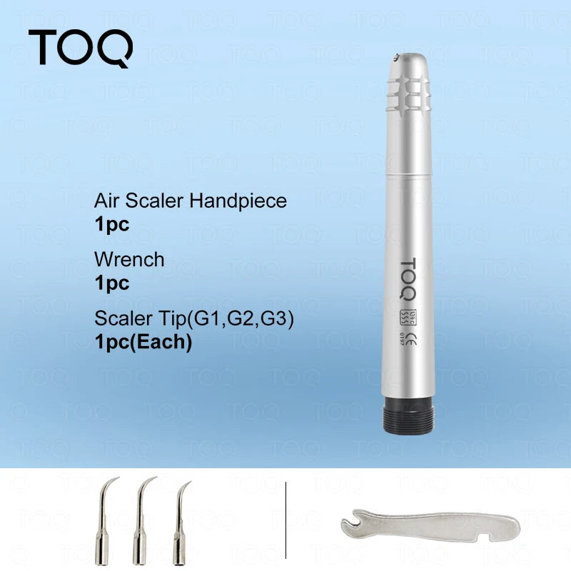 Dental Ultrasonic Air Scaler with 3 Tips Tooth Calculus Remover Cleaning Tool Handpiece Whiten Tooth Cleaner Dentist Lab
