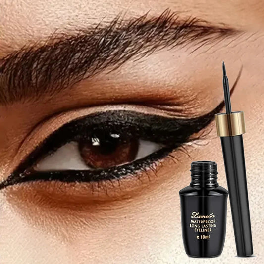 Crayon eye-liner liquide noir ultrafin et waterproof à pointe dure et longue durée
